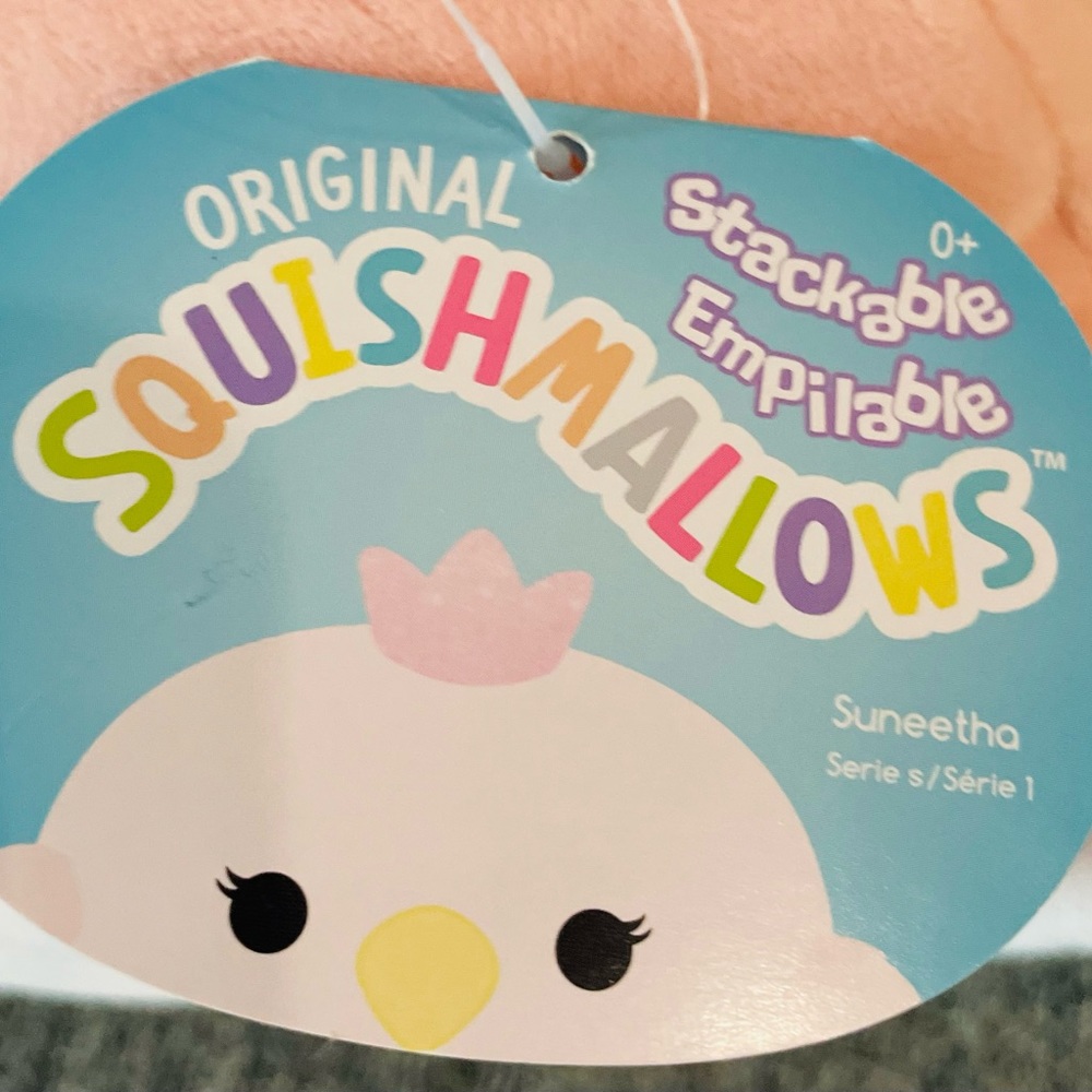 Suneetha the pink bird Stackable Squishmallow. NWT - Picture 2 of 3